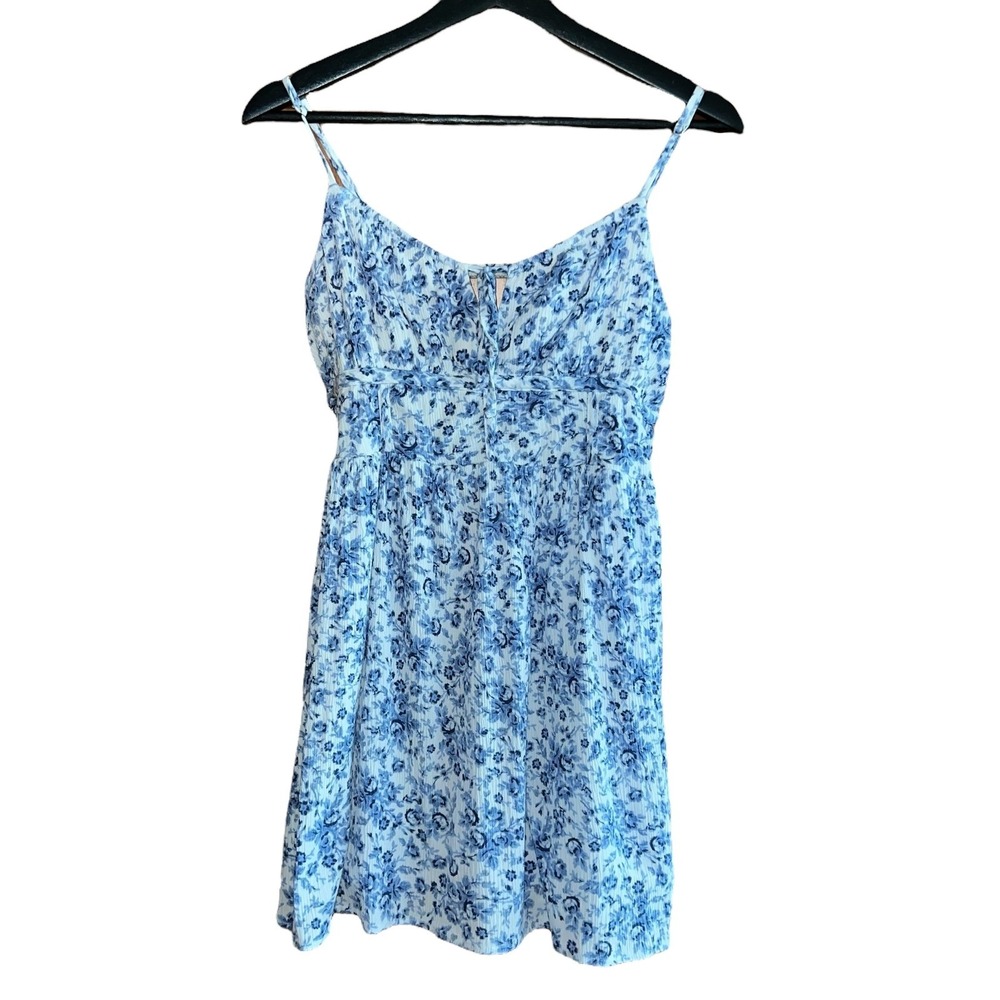 Garage Babydoll Mini Dress Size M Floral Sleeveless Summer Beachy Romantic